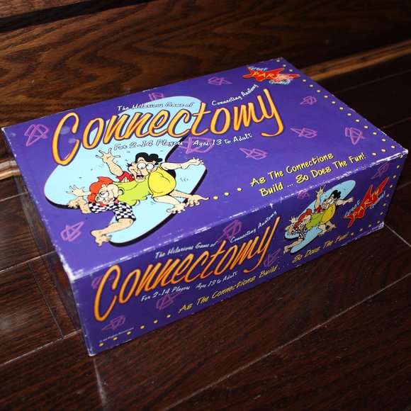 3/$28❤️vintage 1990 CONNECTOMY party board game like Twister (age 13 to adult) - Picture 1 of 9